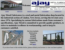 Tablet Screenshot of ajaymetal.com